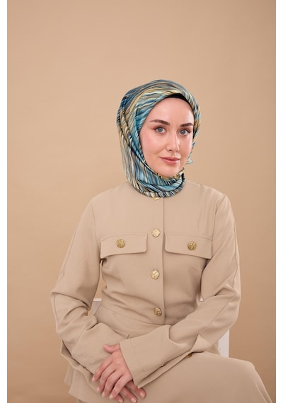 Silk Home Twill İpek Eşarp 11484-34 Butter Yellow, Bebe Mavi, Gold, Lacivert