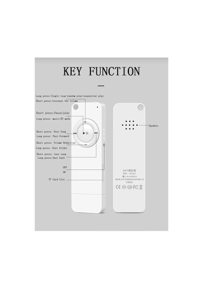 5014mp Şarjlı Mp3 Çalar Bluetooth Lu Müzik Player Mini Mp3 Stick Hafıza Kartı Girişli