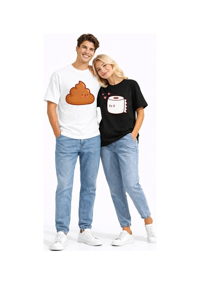 Nevermind Sevgili Kombini Eğlenceli Baskılı Çift Tişört Oversize Unisex Par Çok Renkli Nevermind Sevgili Kombini Eğlenceli Baskılı Çift Tişört Oversize Unisex Par Çok Renkli