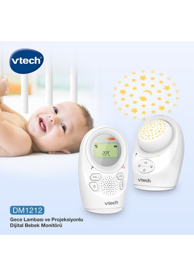 Vtech Gece Lambası Ve Projeksiyonlu Sesli Bebek Monitörü - Dm1212