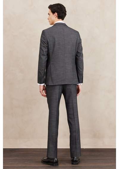 AC&Co / Altınyıldız Classics Slim Fit Dar Kesim Mono Yaka Desenli Takım Elbise ERKEK SIYAH BEYAZ Beyaz AC&Co / Altınyıldız Classics Slim Fit Dar Kesim Mono Yaka Desenli Takım Elbise ERKEK SIYAH BEYAZ Beyaz