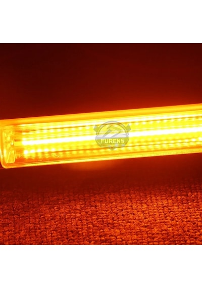 Turuncu Tepe Çakar Bar Led 120cm 12-24v Off Road Çekici Traktör İkaz Lambası Çakar 15 Modlu Siyah
