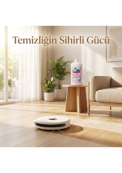 Mr.cin Robot Süpürge Deterjanı Pudra Kokulu 1 Litre Tekli