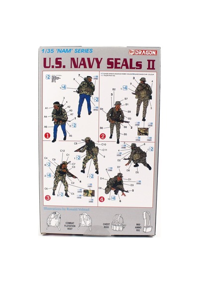 1/35 Amerikan Donanması Vietnam Seal Ekibi-2 Maketi, Dragon 3316