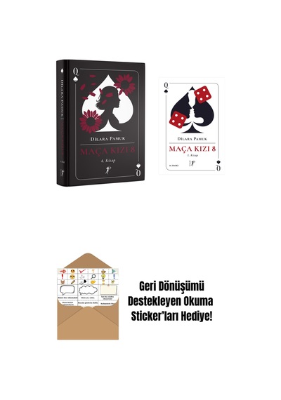 Maça Kızı 8 - 4. Kitap Ciltli + Maça Kızı 8 - 1. Kitap + Okuma Sticker'ları