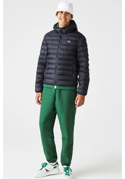 Lacoste Syntehic Fill Jacket Sabit Kapüşonlu Erkek Şişme Mont Lacivert Lacivert