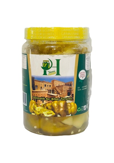 2 Adet Turşucu Hakan Dolmalık Acı Biber Turşusu 1 Kg