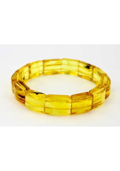 Kehribar Bileklik Fosilli Roleks Özel Tasarım Ambergold Blk23-51 Çok Renkli