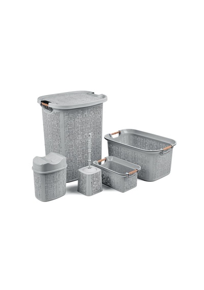 Practical 5 Parça Banyo Seti Gri