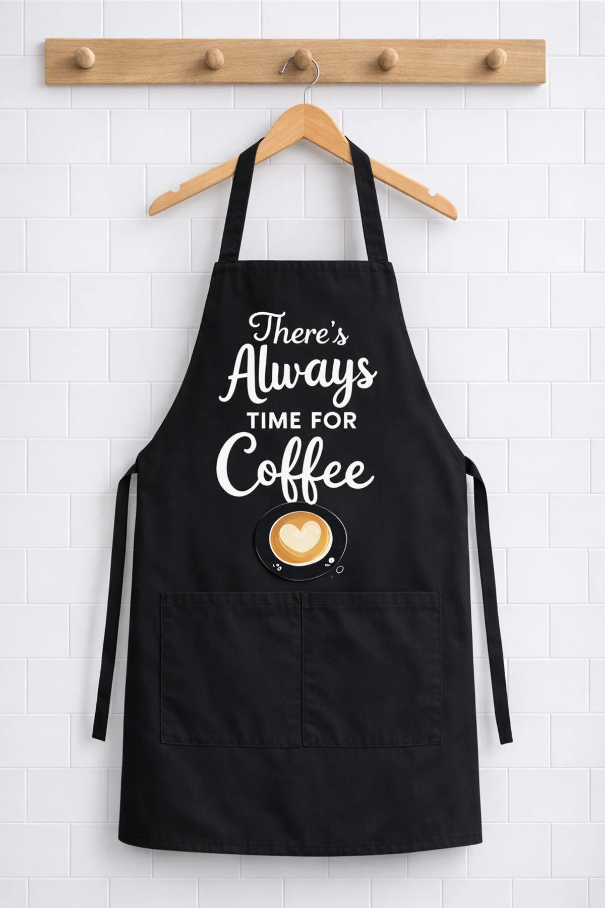 Ays Home 4 Adet Siyah Cepli Cafe Barista Mutfak Şef Önlüğü Siyah