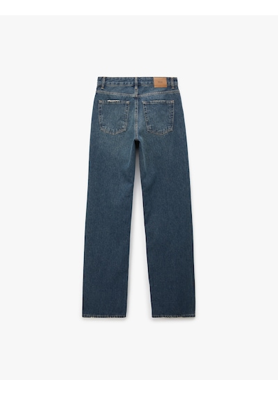 Koton Normal Bel Straight Fit Pamuklu Duble Paça Denim Pantolon - Straight Fit Jean Siyah 7wal40066md Koton Normal Bel Straight Fit Pamuklu Duble Paça Denim Pantolon - Straight Fit Jean Siyah 7wal40066md