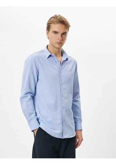 Koton Klasik Gömlek Slim Fit Yarım İtalyan Yaka Düğmeli Uzun Kollu Mavi 4sam60020hw 4SAM60020HW643 Mavi Koton Klasik Gömlek Slim Fit Yarım İtalyan Yaka Düğmeli Uzun Kollu Mavi 4sam60020hw 4SAM60020HW643 Mavi