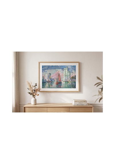 Modern Sanat Signac La Rochelle Limanı Girişi Çerçevesiz Poster 21x30 Cm A4 Tablo Modern Sanat