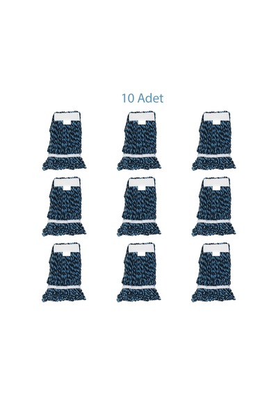 Cod-Ex Yedek Dar Islak Mop Paspas Başlığı Mavi 10 Adet 17 CM