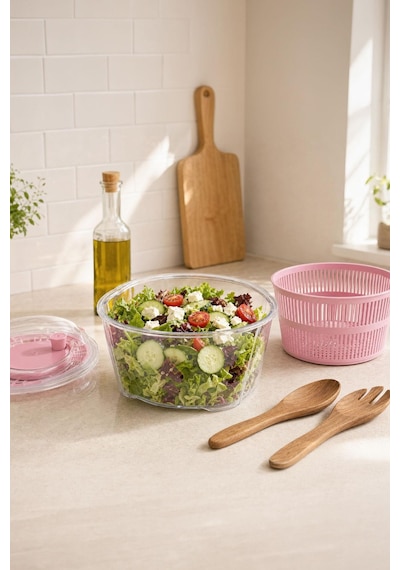 Selka Home Salata Kurutucu 4.4 Lt Pembe