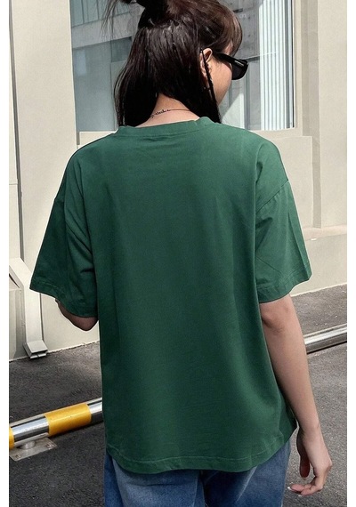 Unisex Larks' Tongues In Aspic Baskılı Tasarım Tshirt Yeşil