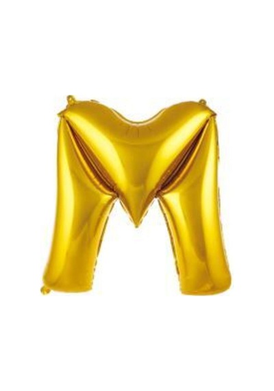 34 Inç 76 Cm Altın Folyo Harf Balon M A