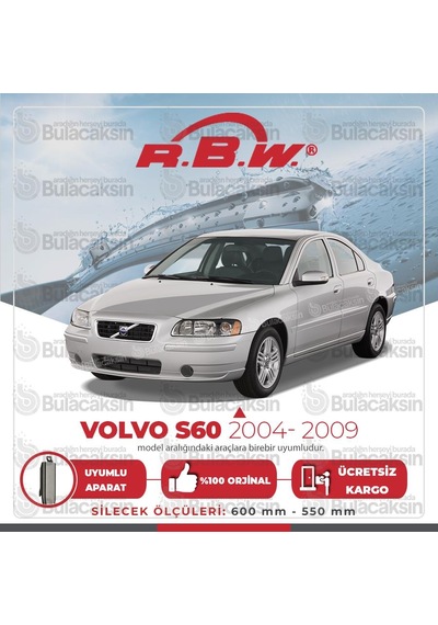 Volvo S60 Muz Silecek Takımı (2004-2009) RBW