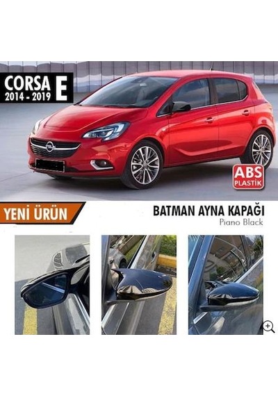 OtoÇizgi Opel Corsa E 2014-2019 Batman Yarasa Ayna Kapağı Sağ Sol OtoÇizgi