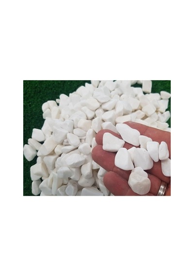Ekodoğa Dolomit Taş 15 Kg 1-2 Cm Beyaz Dolomit Taş Saksı Dibi Dekoratif Taş Teraryum Taşı Bahçe Taşı