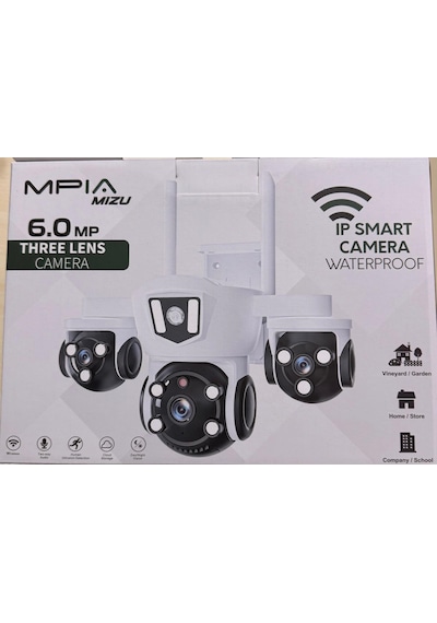 Mpıa Mızu 6mp Üç Kameralı 10x Dijital Zoom Gece Görüş Wifi Sesli Türkçe