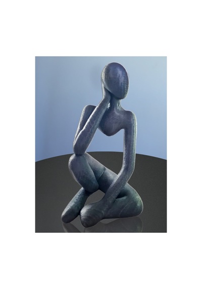 Eselya3d Düşünen Modern Figür,biblo,heykel-20cm