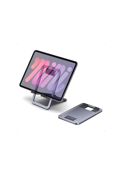 Cep Telefonu Standı, Katlanabilir Alüminyum Ayarlanabilir Seyahat Telefon Tutucu, Hafif Ve Stabil Alaşımlı Metal Tablet Standı, Tüm Telefonlarla Uyumlu