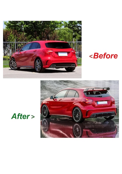 Mercedes W176 A Serisi A180-a200-a260 Uyumlu Spoiler Kanat İthal