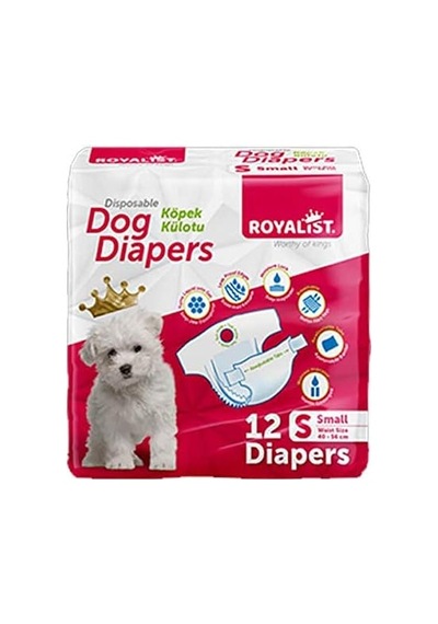 Royalist Köpek Alt Bağlama Bezi Small 40-56cm 12 Adet