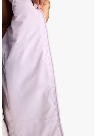 Defacto Defactofit Su Geçirmez Slim Fit Dar Kesim Dik Yaka İçi Polarlı Şişme Mont E9257ax25aupr77 Mor