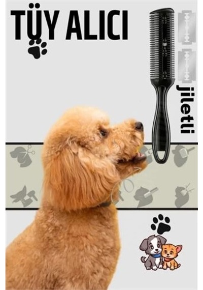Znv Zenvia Mey İthalat Kedi Ve Köpek Çift Jiletli Tüy Alma Tarağı Znv2025 Cmn