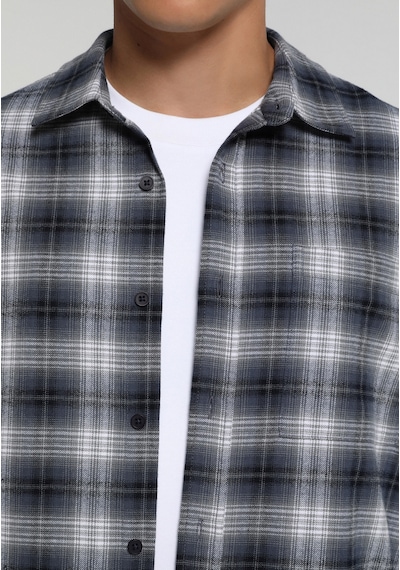 Colin's Colins Regular Fit Shirt Neck Ekoseli Erkek Lacivert Uzun Kol Gömlek Cl1082130 Q1.v1 Nav
