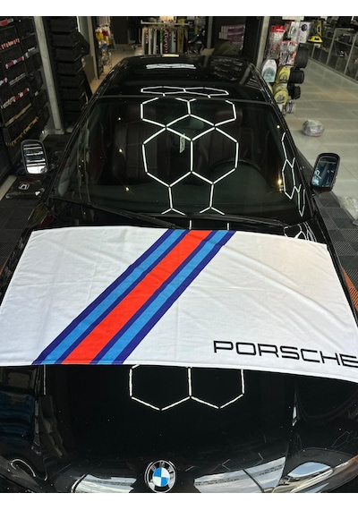Beyaz Porsche Büyük Havlu
