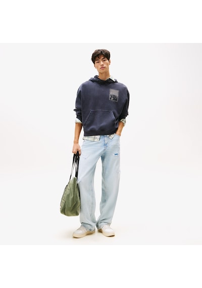 Tommy Hilfiger 90s Back Photo Print Erkek Lacivert Sweatshirt Dm0dm22090 Lacivert