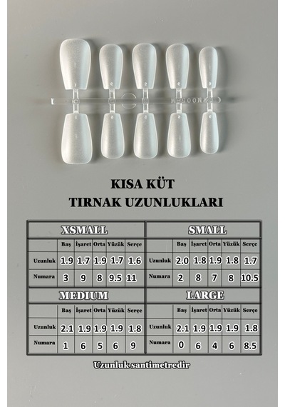100 Adet Medıum Beden Kısa Jel Tips Takma Tırnak Seti Küt Coffin Şekil Medıum