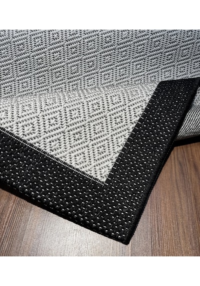 Mess Modern Dekoratif Yumuşak Dokulu Sisal Halı 3946 Gri Siyah Çok Renkli