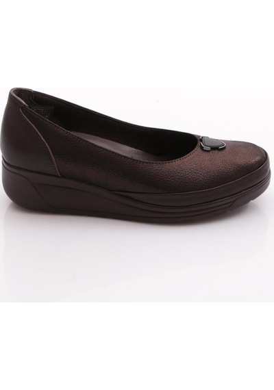 Dgn 1001-1 Kadin Comfort Ayakkabi Kahverengi