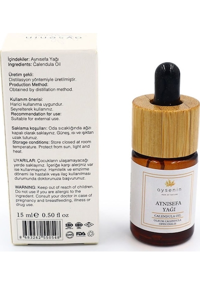 Aysenin Aynısefa Yağı / Calendula Oil 15 ML