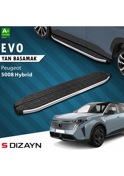 S-dizayn Peugeot 5008 3 Hybrid Evo Krom Yan Basamak 203 Cm 2024 Üzeri A+ Kalite