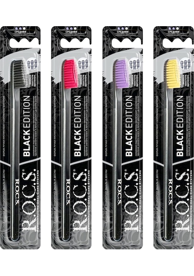 Rocs Black Edıtıon Beyazlatıcı Diş Fırçası 4'lü