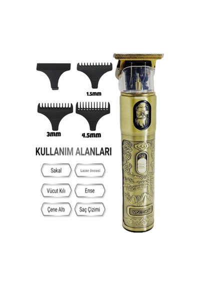Dijital Göstergeli Saç Sakal Tıraş Makinesi - Sıfıra Yakın - Ip-1949 5705