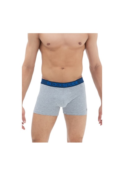Blackspade Erkek Boxer 3'lü Paket Modern Basics 9473 Siyah - Gri