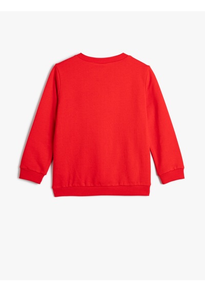 Koton Thor Sweatshirt Lisanslı Uzun Kollu Bisiklet Yaka Pamuklu Şardonlu Kırmızı 4wmb10367tk Kırmızı