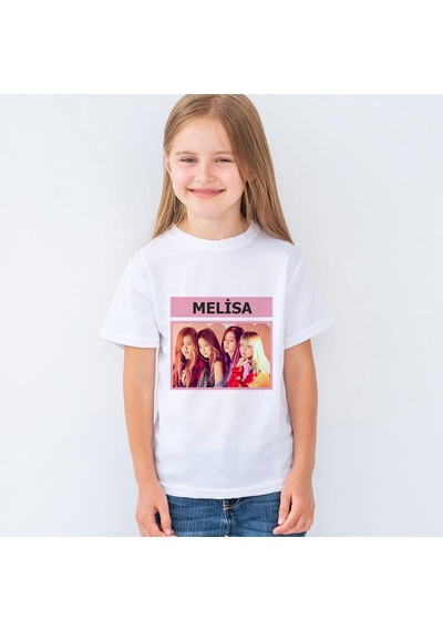 Isme Özel Blackpink Baskılı Unisex Çocuk Tişört T-Shirt Mr-02