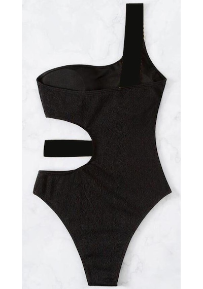 Deep Beach Çizgili Özel Kumaşlı Cut Out Mayo Db200727m 001