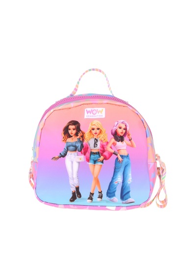 Wow Generation Shine Baskılı Turuncu - Mor Renkli Kız Çocuk Isı Yalıtımlı Okul Beslenme Çantası - W6091