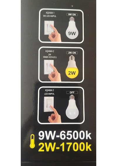 Aukes 2In1 Led + Sivri Sinek Savar Ampul