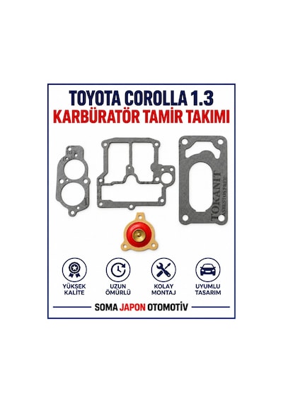 Corolla 1,3 Karbüratör Tamir Takımı. Corolla 1.3