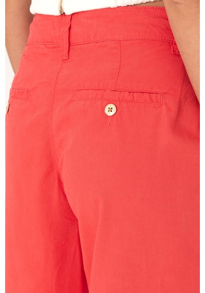 U.S. Polo Assn. Kadın Kırmızı Loose Fit Kanvas Pantolon 50300631-VR213