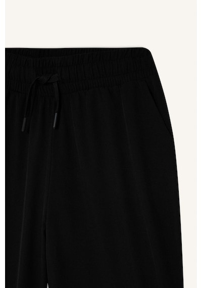Defacto Standart Fit Çift Cepli Dokuma Jogger Siyah Kadın Eşofman Altı A2437ax/bk81 Siyah
